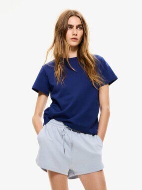 H&M Womens Blue Cotton T-Shirt Size XXL